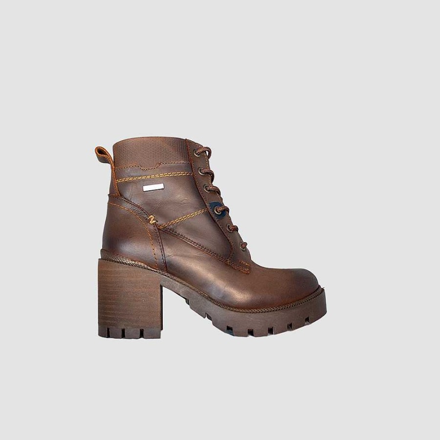 Ankle Boots Santorini | Botines Para Mujer Gakpo Cuero Cafe