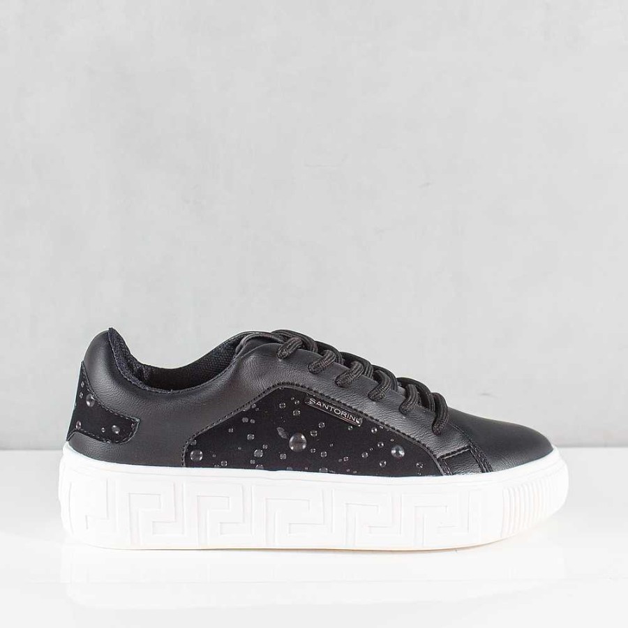 Tennis Santorini | Women'S Sneakers Lauren Black