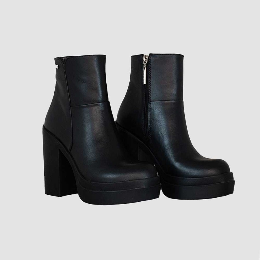 Ankle Boots Santorini | Ankle Boots For Women Minta Black Leather