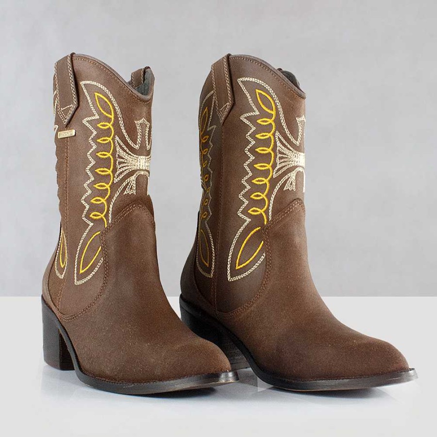 Ankle Boots Santorini | Texan Ankle Boots For Women Brown