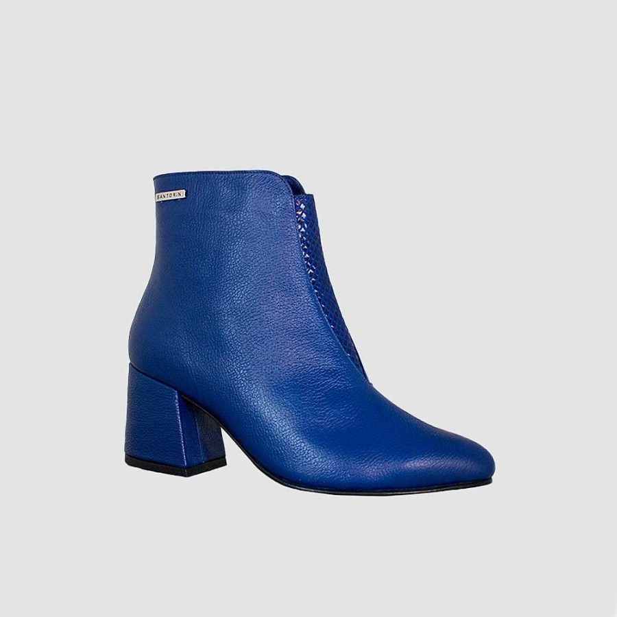 Ankle Boots Santorini | Leoda Women'S Ankle Boots Blue Leather