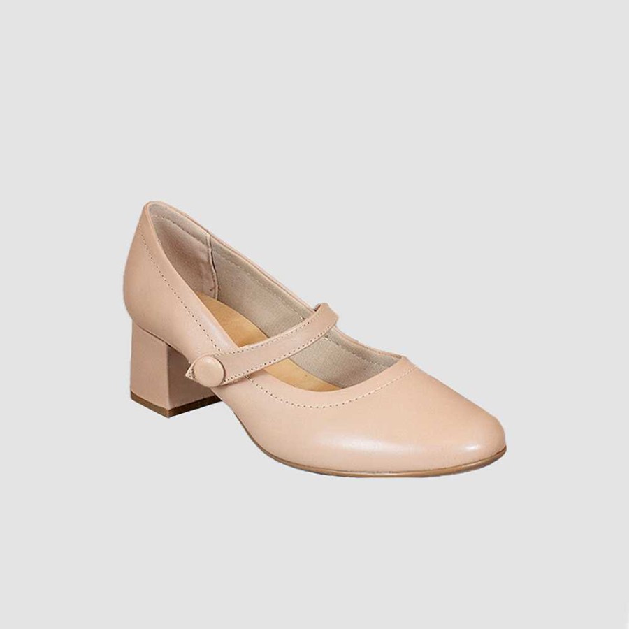 Shoes Santorini | Liana Nude Leather Women'S Sneakers