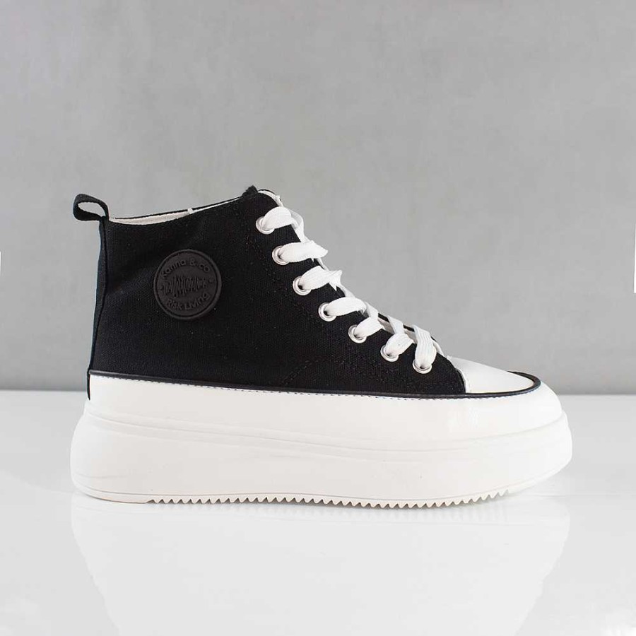 Tennis Santorini | Turin Black Women'S Tennis Shoes