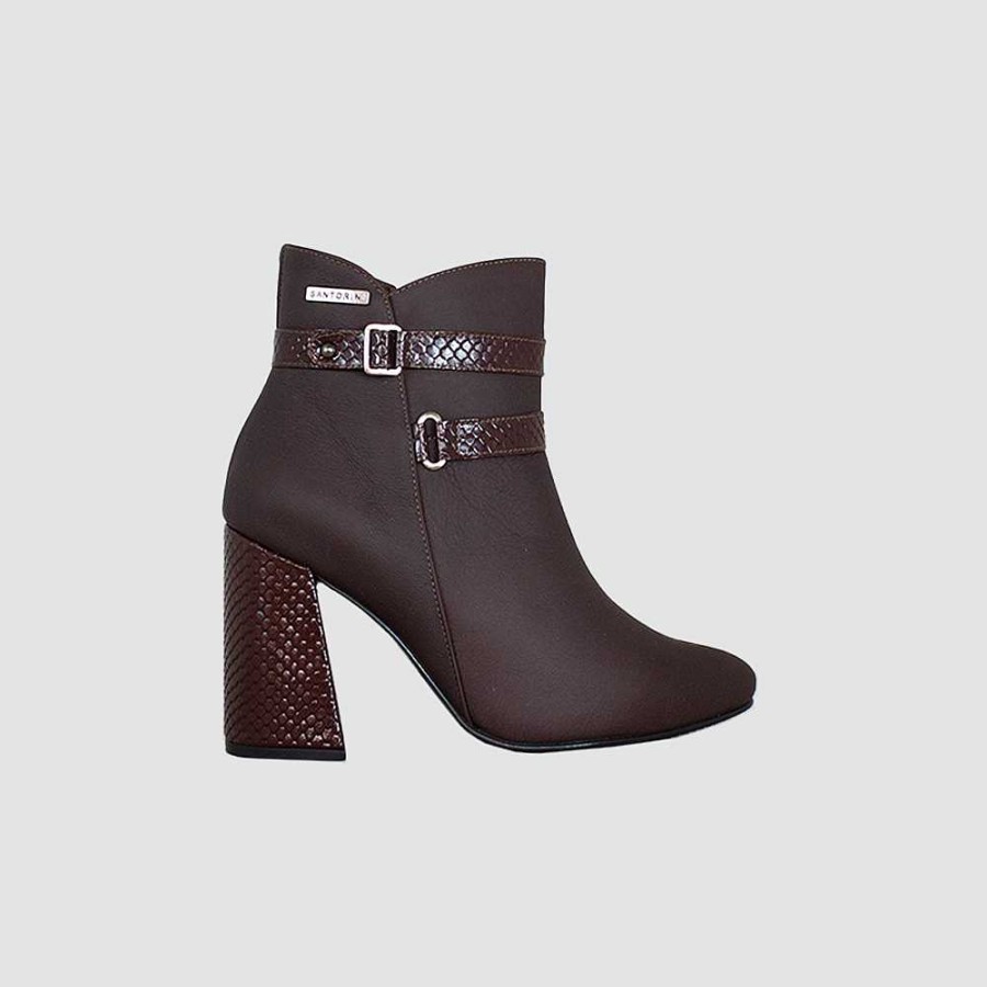 Ankle Boots Santorini | Ankle Boots For Women Macarena Brown Leather