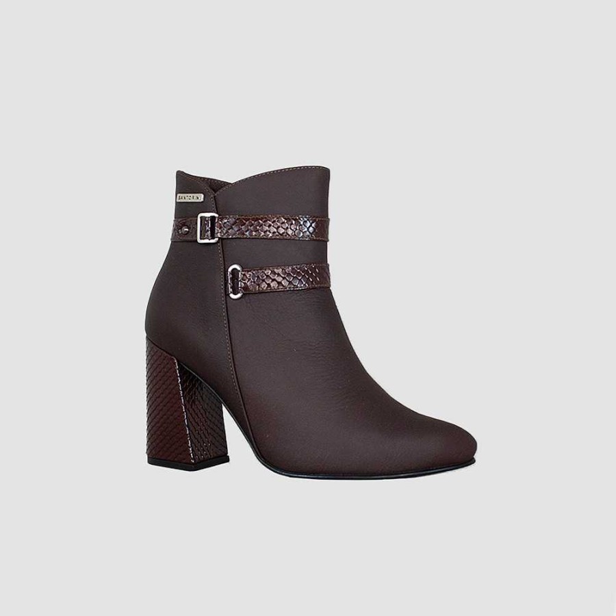 Ankle Boots Santorini | Ankle Boots For Women Macarena Brown Leather