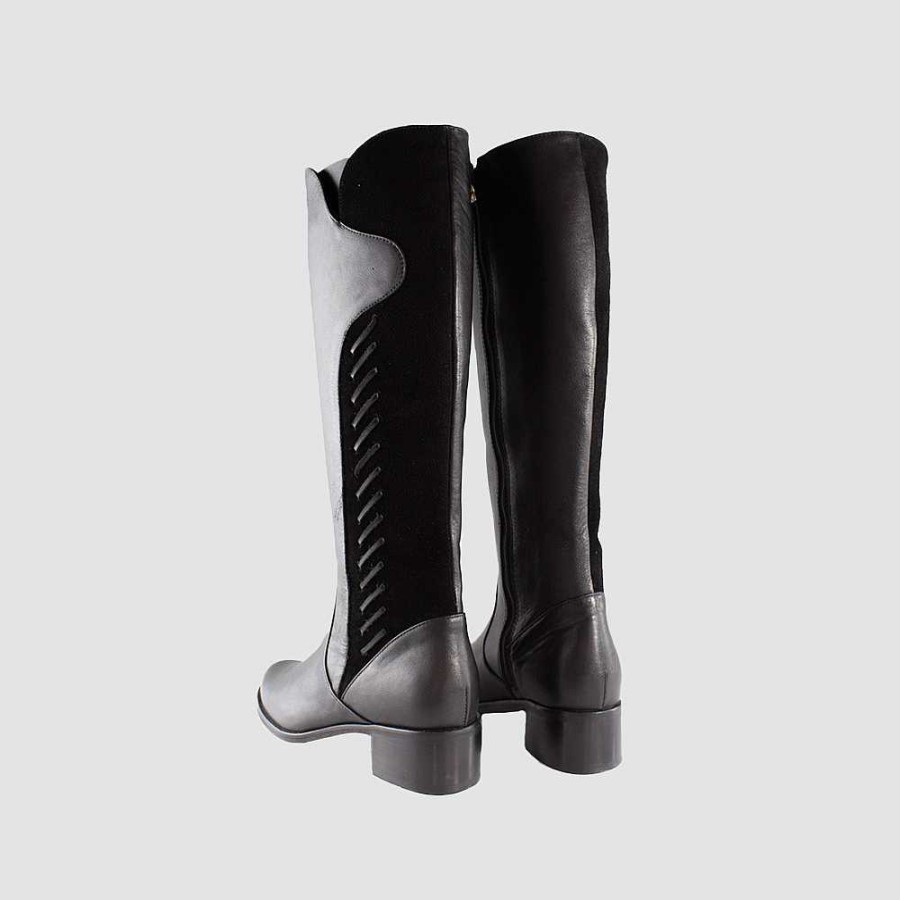 Boots Santorini | Milu Women'S Boots Black Leather