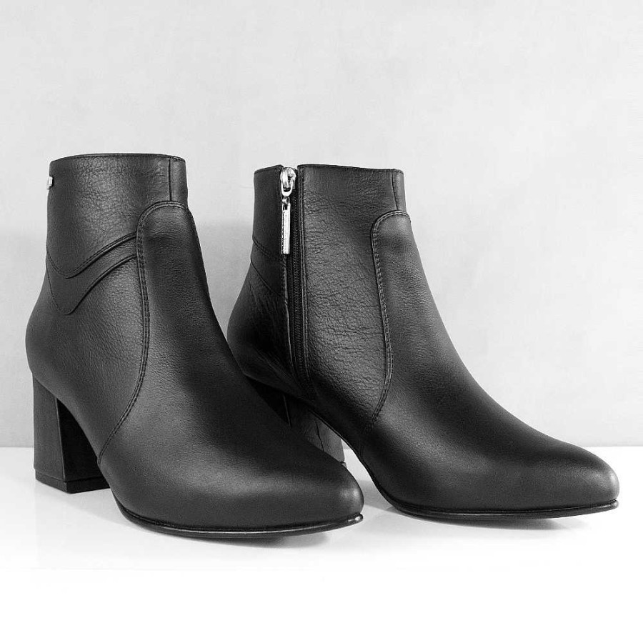 Ankle Boots Santorini | Raiana Women'S Ankle Boot Black Leather