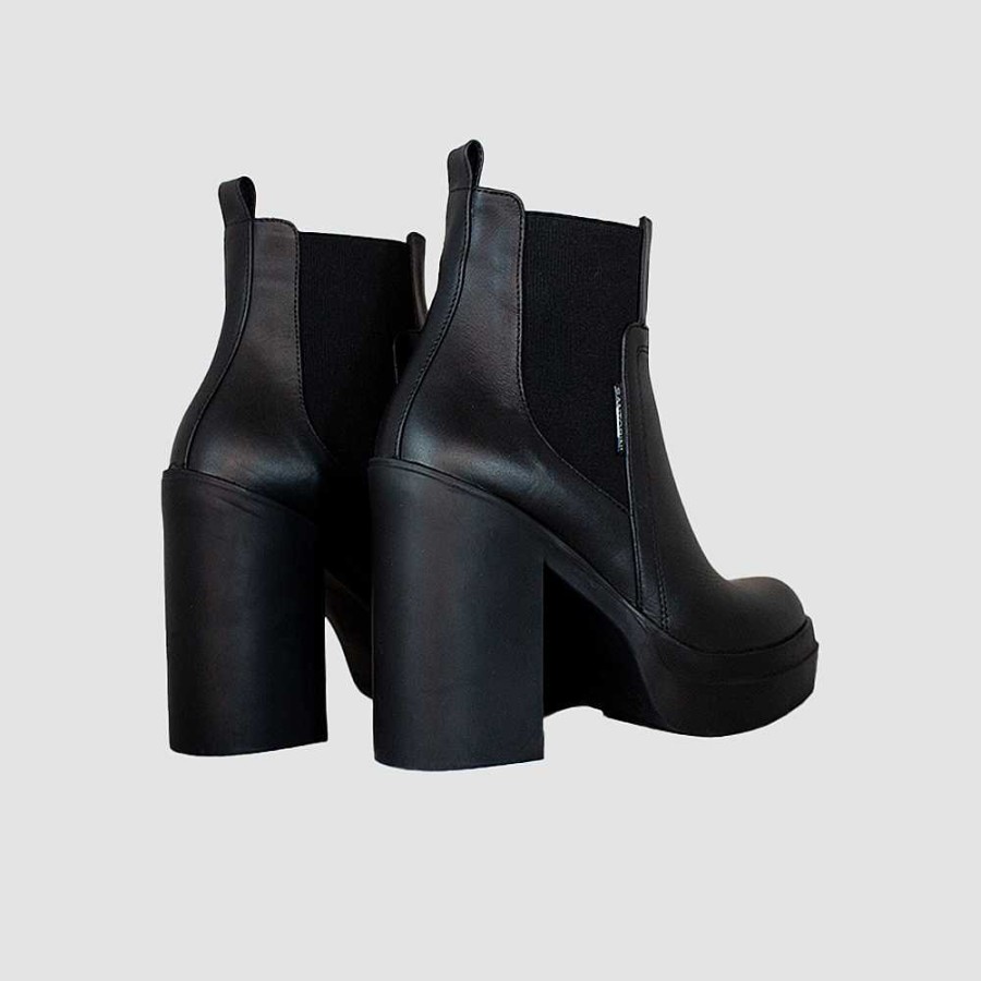 Ankle Boots Santorini | Roxi Black Leather Women'S Ankle Boots