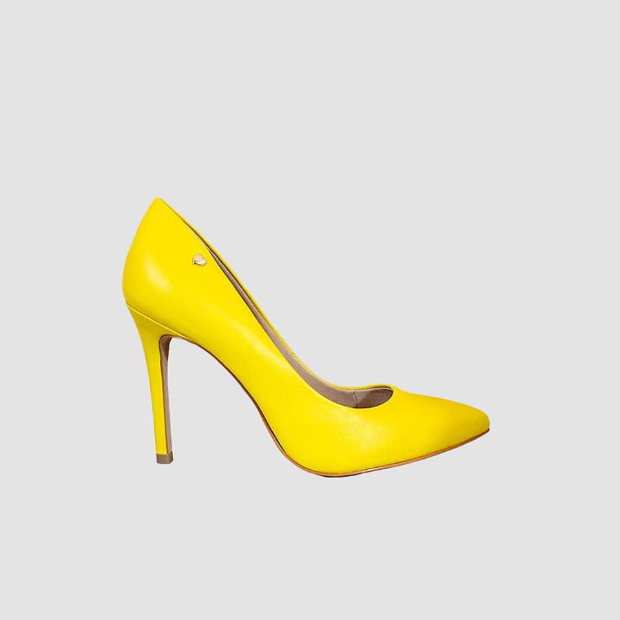 Shoes Santorini | Abuna Women'S Sneakers Yellow Leather