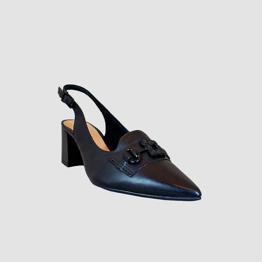 Shoes Santorini | Isa Women'S Sneakers Black Leather