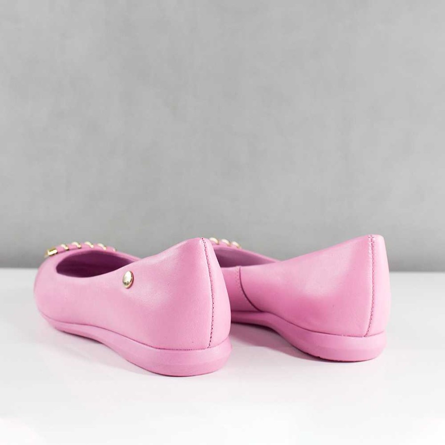 Shoes Santorini | Vital Pink Women'S Ballet Flats