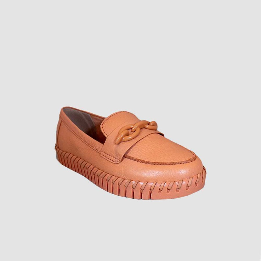 Shoes Santorini | Solan Women'S Shoes Orange Leather