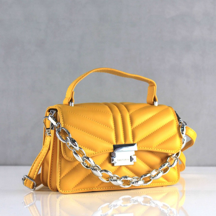 Accessories Santorini | Serena Mustard Women'S Bag