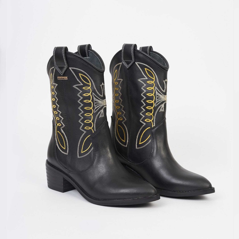 Ankle Boots Santorini | Texan Ankle Boots For Women Black