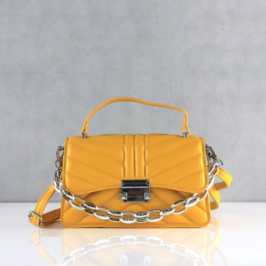 Accessories Santorini | Serena Mustard Women'S Bag