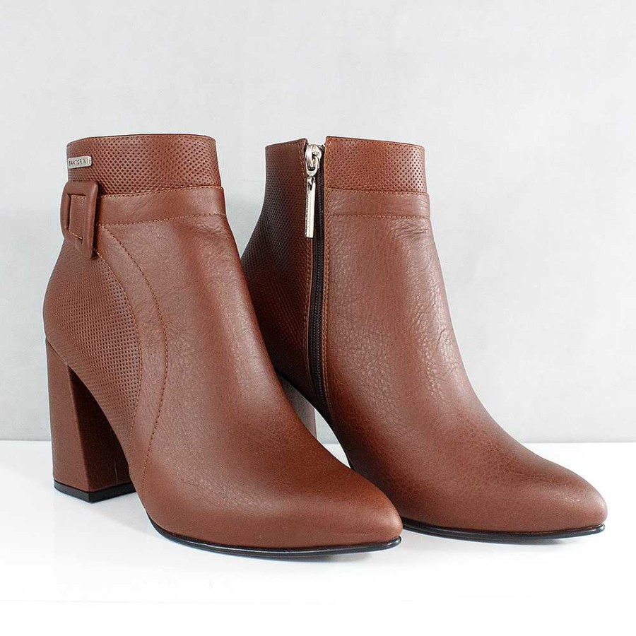 Ankle Boots Santorini | Darsi Camel Leather Women'S Ankle Boot