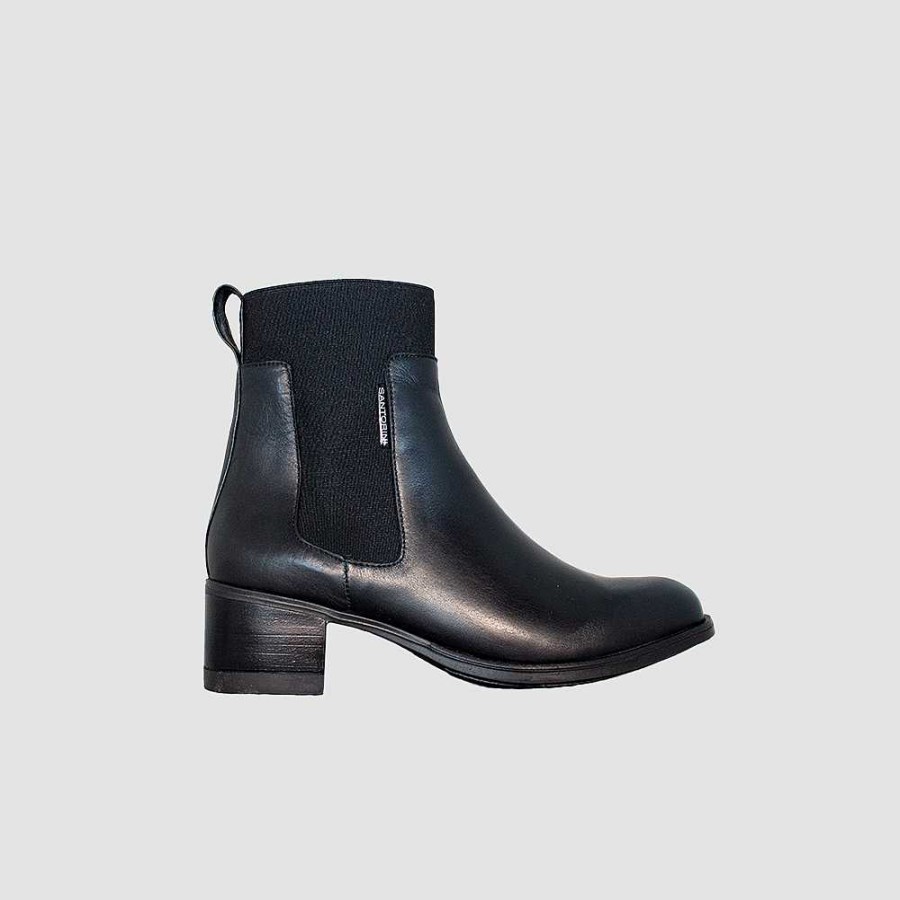 Ankle Boots Santorini | Sorali Women'S Ankle Boots Black Leather