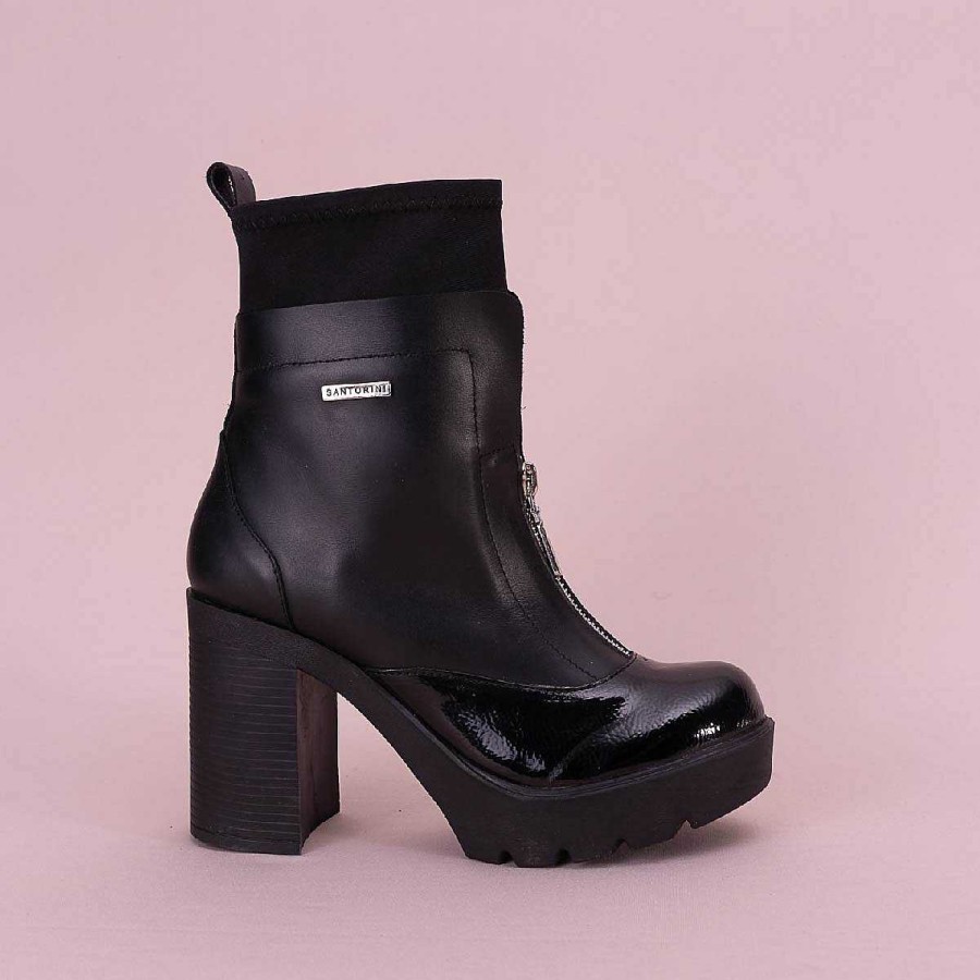 Ankle Boots Santorini | Black Autumn Women'S Ankle Boots