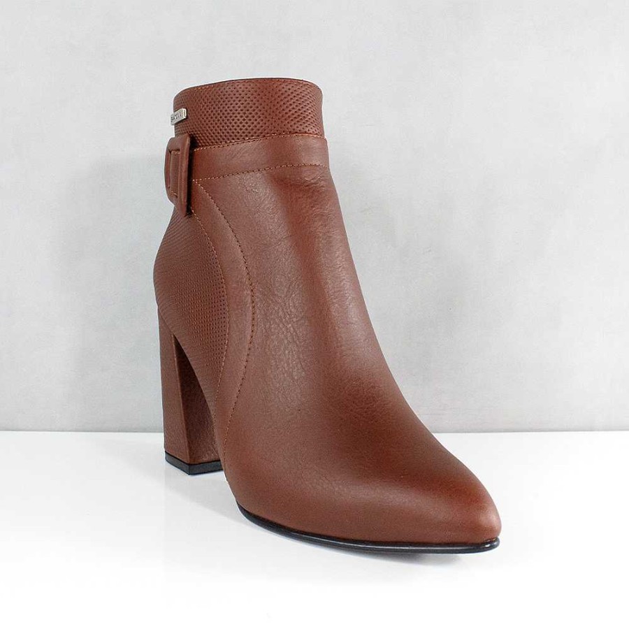 Ankle Boots Santorini | Darsi Camel Leather Women'S Ankle Boot