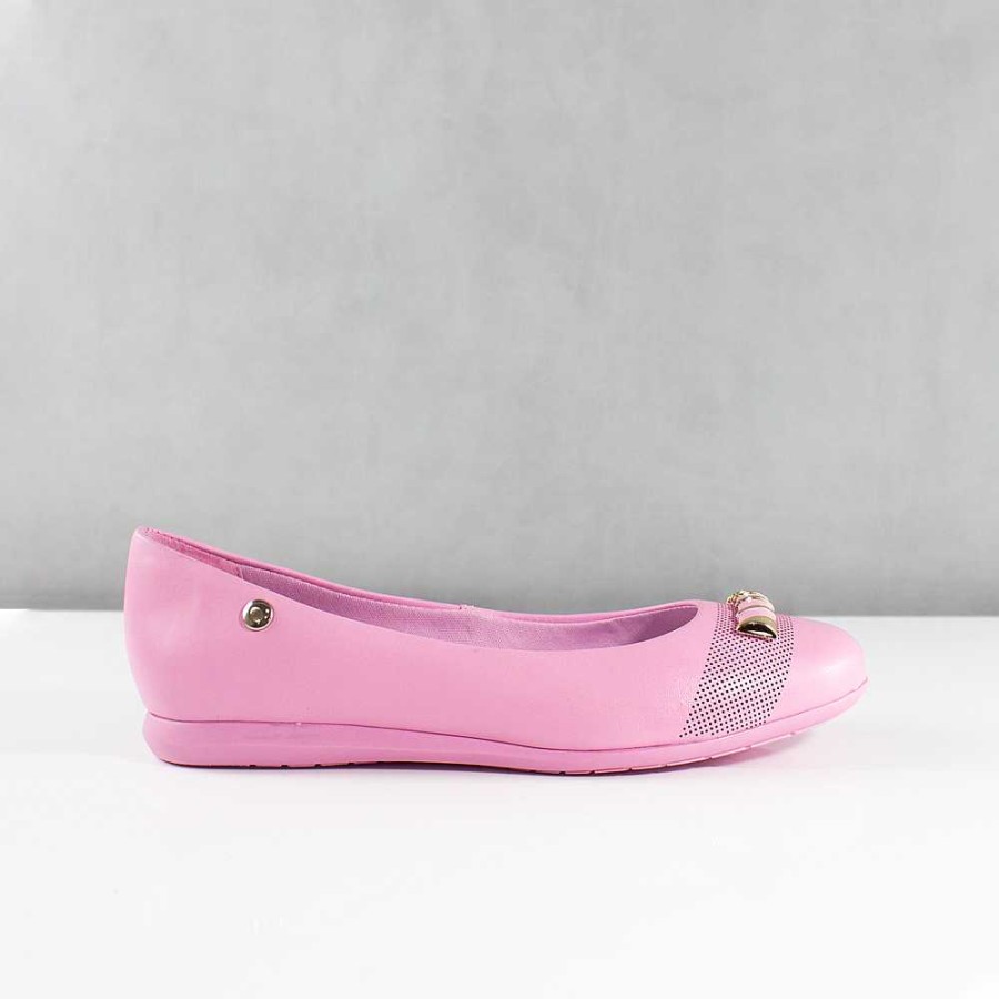 Shoes Santorini | Vital Pink Women'S Ballet Flats