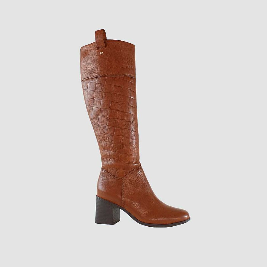 Boots Santorini | Nisa Women'S Boots Cognac Leather