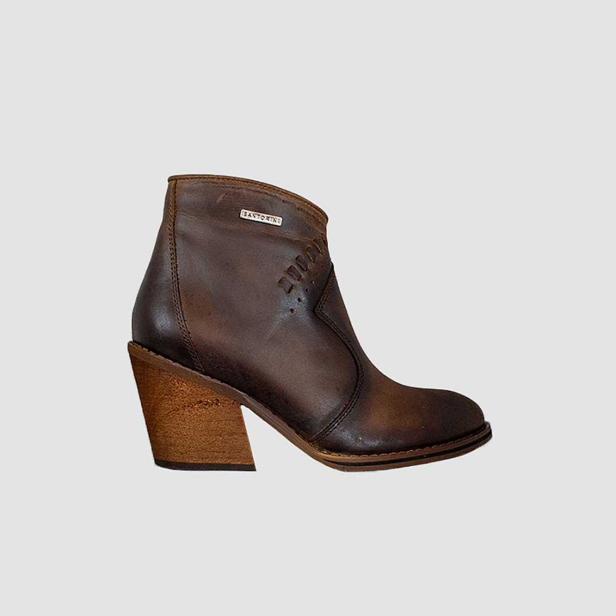 Ankle Boots Santorini | Icon Brown Leather Women'S Ankle Boots