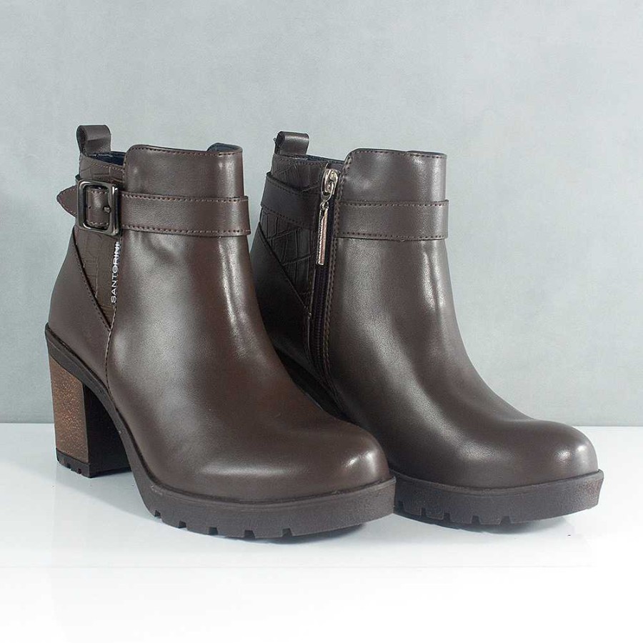 Ankle Boots Santorini | Ankle Boots For Women Brown Quartz