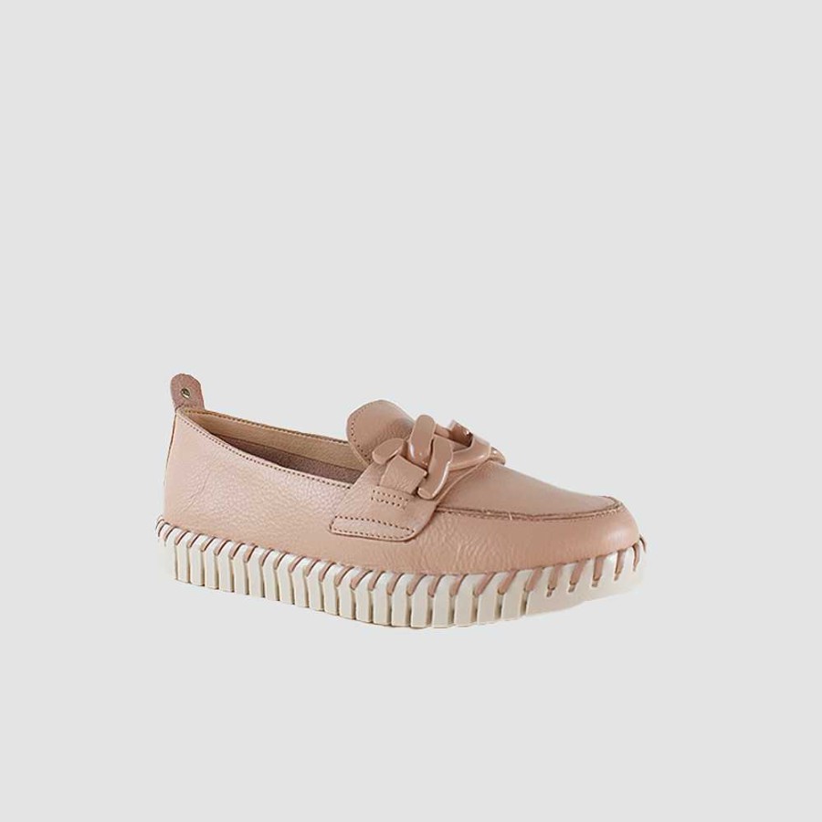 Shoes Santorini | Danis Nude Leather Women'S Shoes