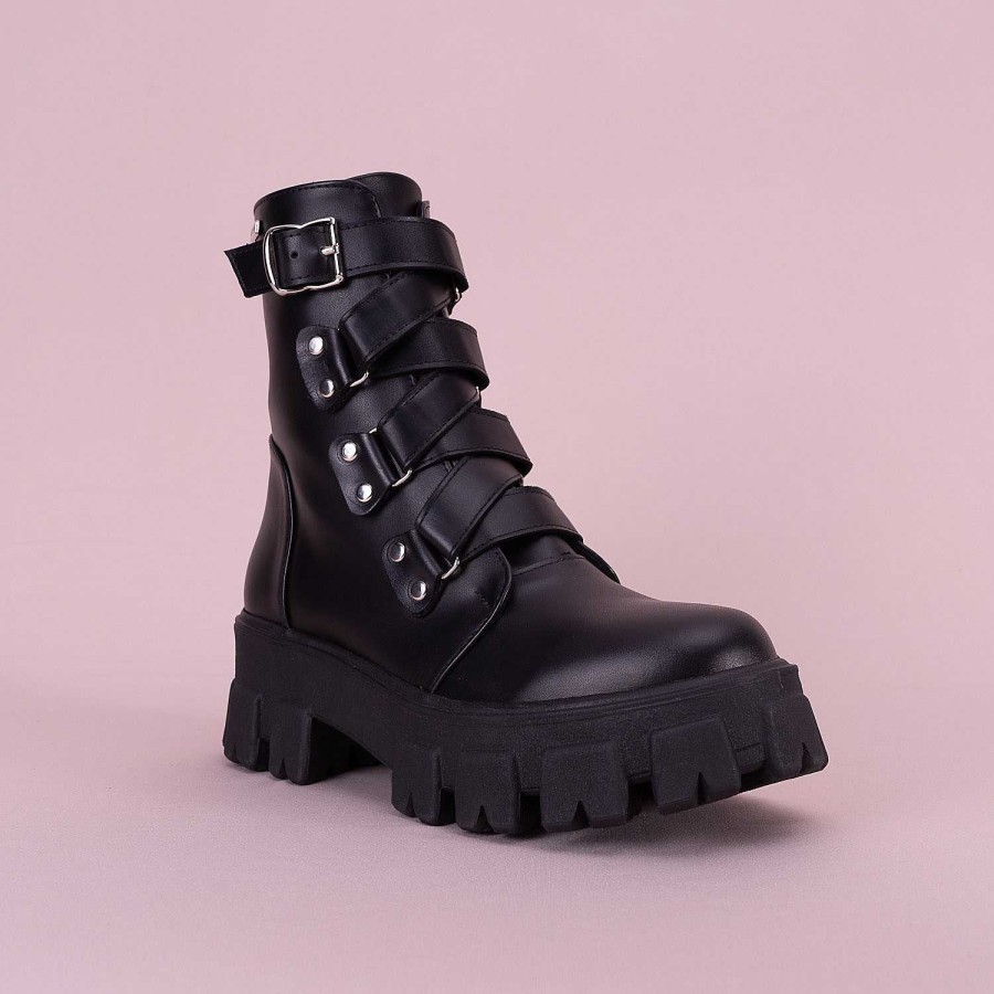 Ankle Boots Santorini | Atenea Black Women'S Ankle Boots