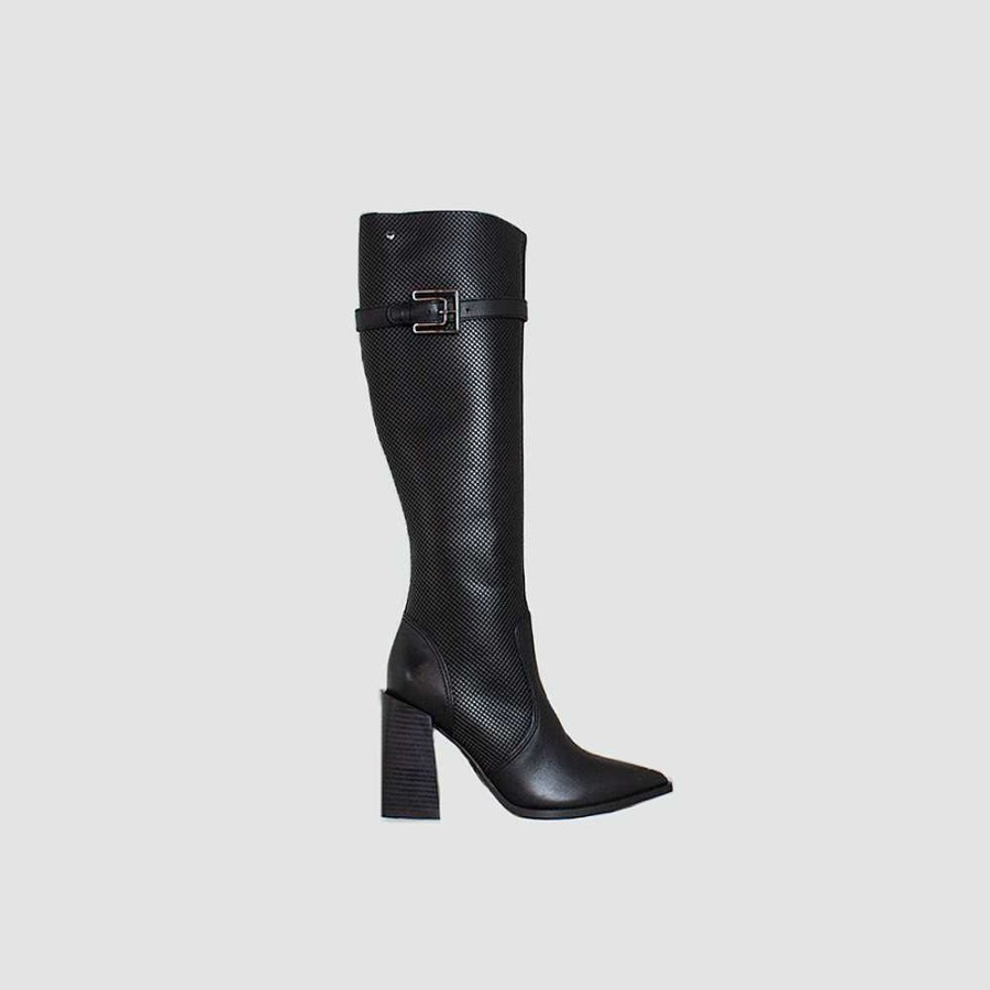 Boots Santorini | Ferni Women'S Boots Black Leather