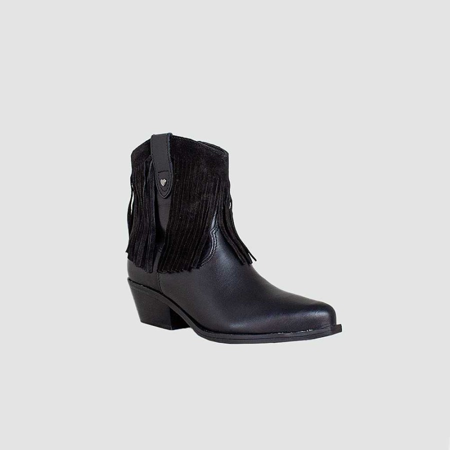 Ankle Boots Santorini | Dalla Women'S Ankle Boots Black Leather