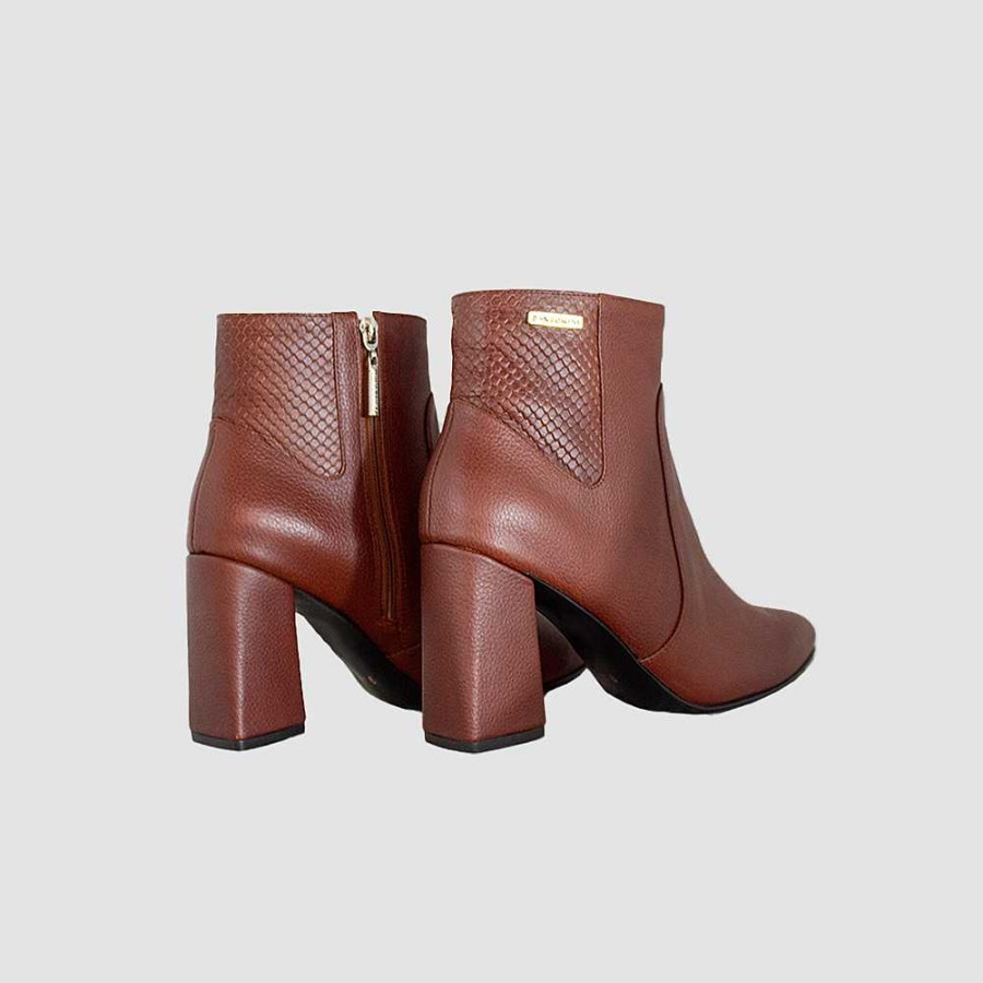 Ankle Boots Santorini | Yidi Camel Leather Women'S Ankle Boots