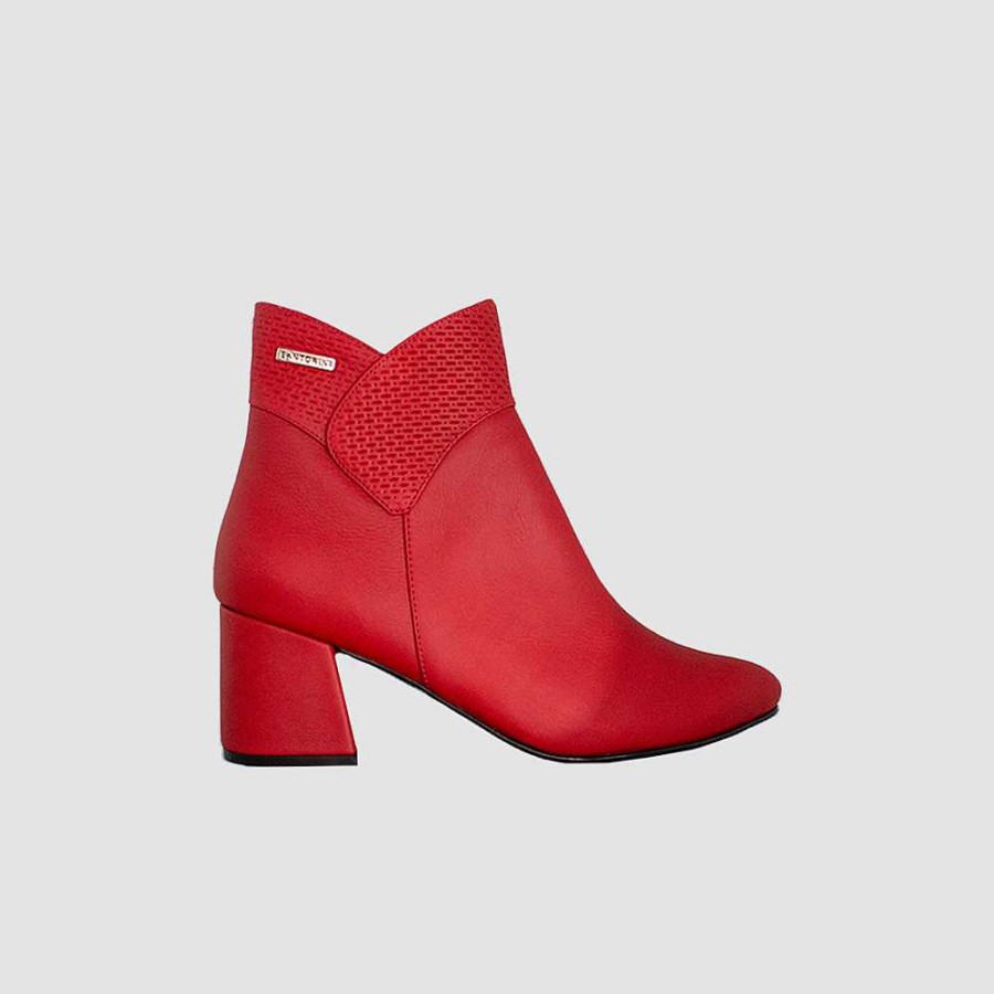 Ankle Boots Santorini | Ankle Boots For Women Calin Red Leather