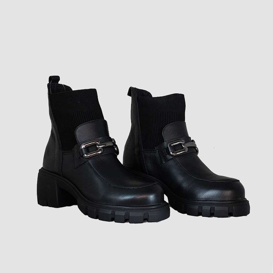 Ankle Boots Santorini | Ankle Boots For Women Emilia Black Leather