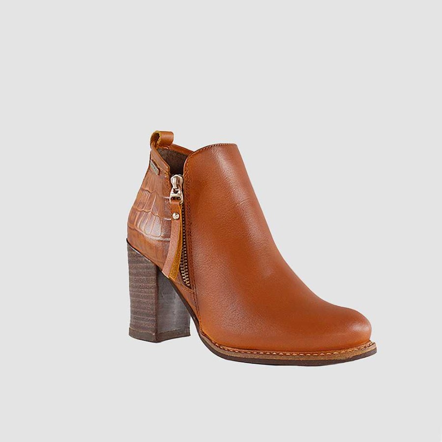 Ankle Boots Santorini | Daa Women'S Ankle Boot Cognac Leather