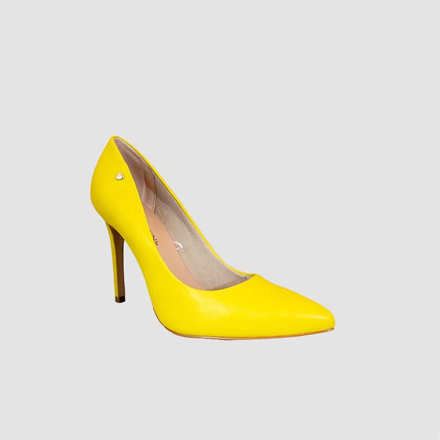 Shoes Santorini | Abuna Women'S Sneakers Yellow Leather