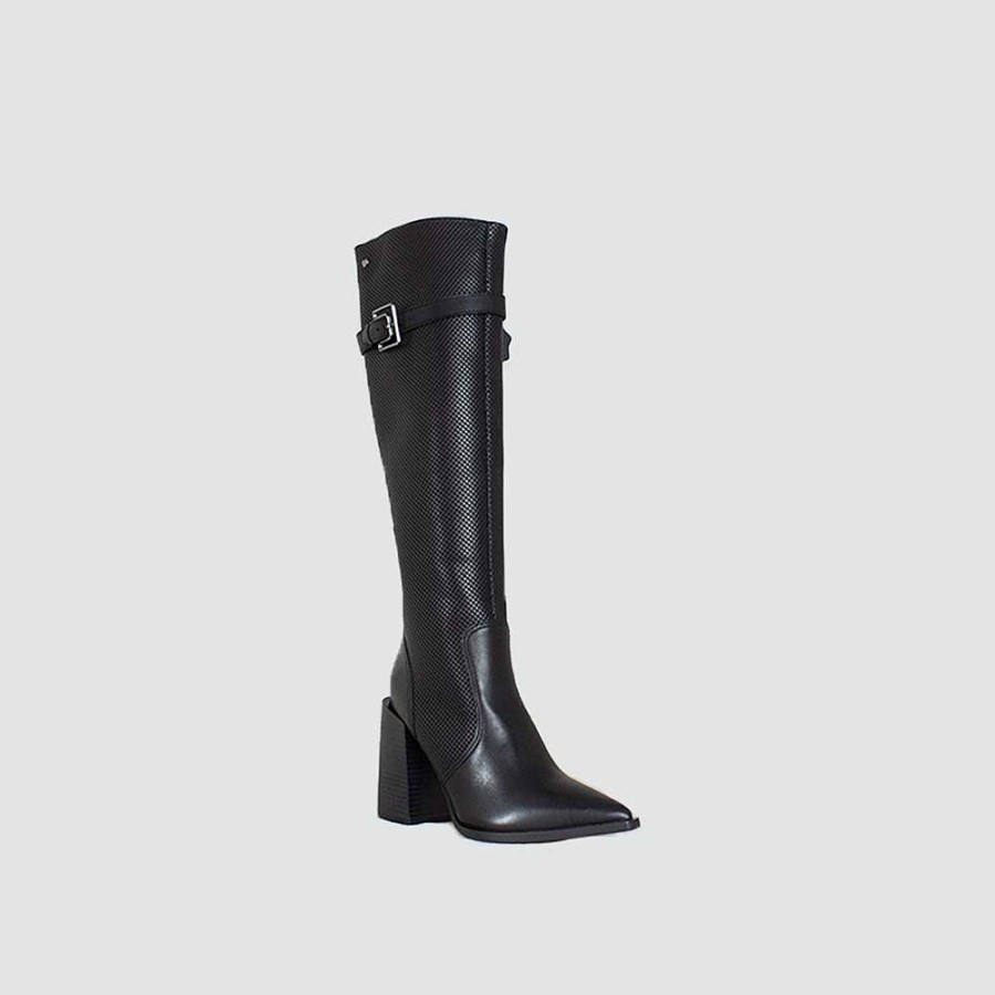 Boots Santorini | Ferni Women'S Boots Black Leather