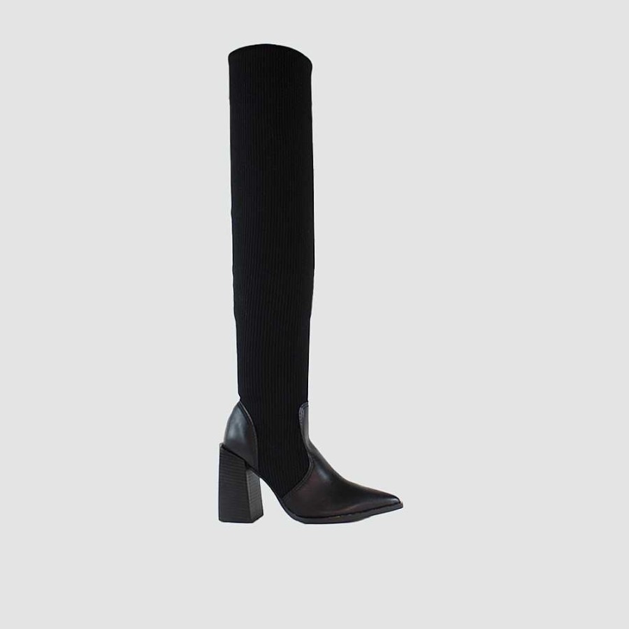 Boots Santorini | Palini Women'S Boots Black Leather