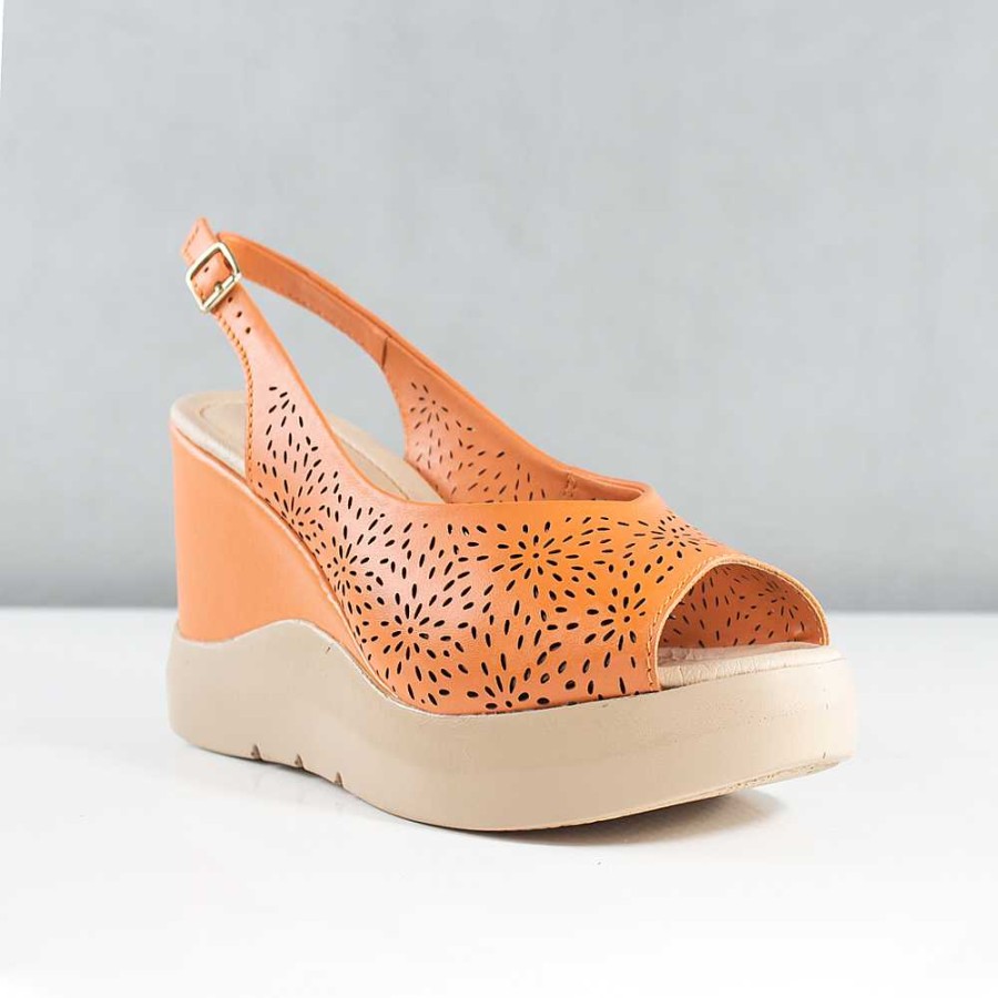 Shoes Santorini | Dani Women'S Sandals Orange