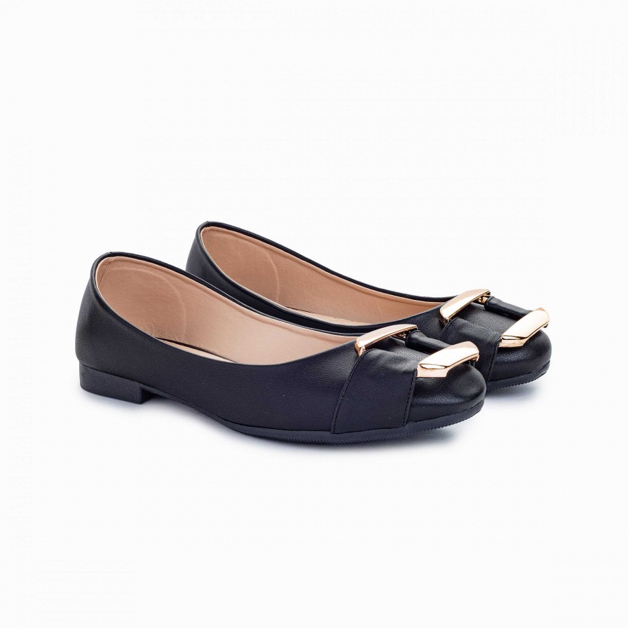 Shoes Santorini | Ballet Para Mujer Magda Negra